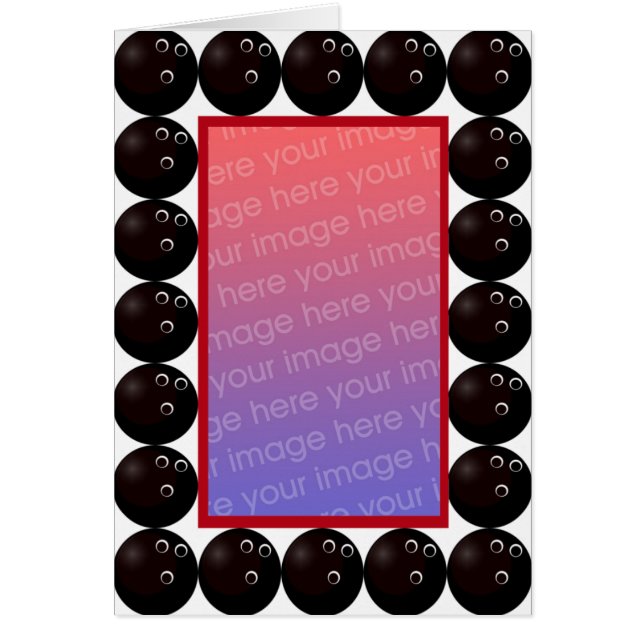 bowling photo Card (Front)