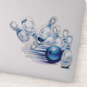 bowling pin and ball Sticker