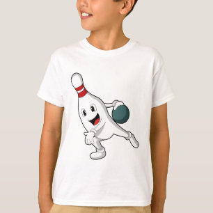 Bowling pin at Bowling with Bowling ball T-Shirt