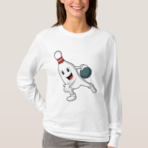 Bowling pin at Bowling with Bowling ball T-Shirt