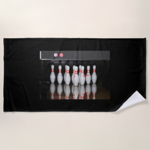 Bowling Pin Beach Towel