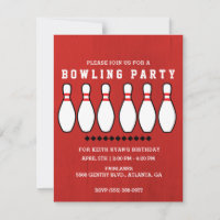 Bowling Pin Birthday Party