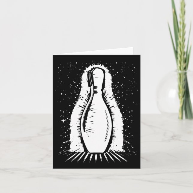 Bowling Pin Bowler  Card (Front)