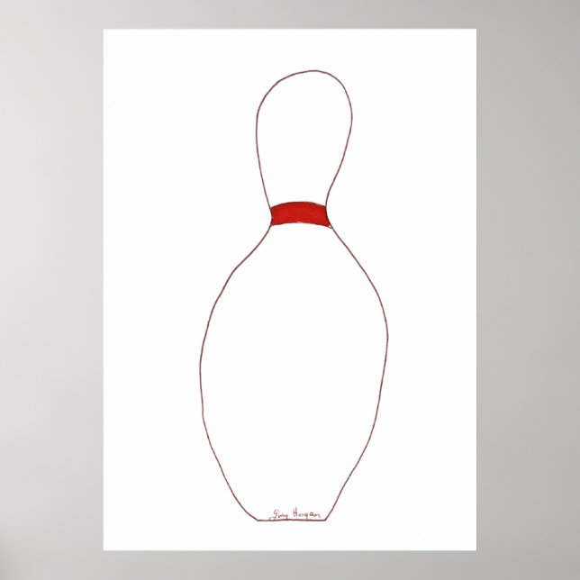 Bowling Pin Posters & Prints (Front)