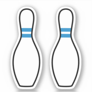 Bowling pin stickers