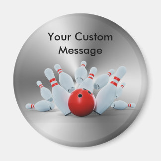Bowling pins 10 Pin Bowling Ball Custom Magnet