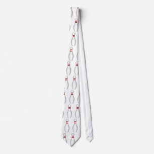 Bowling Pins: 3D Model: Custom Necktie: Tie