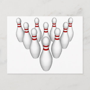 Bowling Pins: 3D Model: Postcard