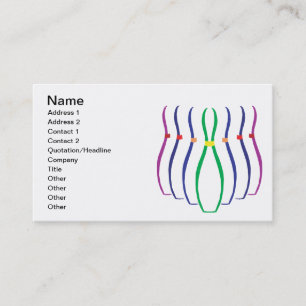 Bowling Pins Business Card