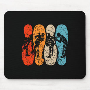 Bowling Pins Silhouette Men Women Kids Bowling Vin Mouse Pad