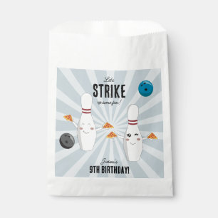 Bowling Pizza Strike Up Some Fun Kids Birthday Favour Bags