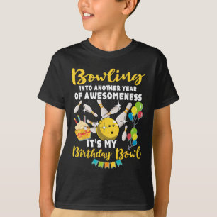 Bowling Player Bowler Playing Bowling Birthday T-Shirt