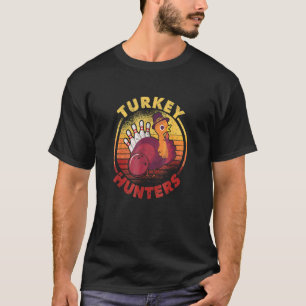 Bowling Player Bowler Team Thanksgiving Turkey Hun T-Shirt