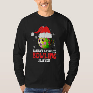 Bowling Player Christmas Bowling  Xmas T-Shirt