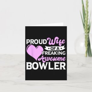Bowling Player Coach Bowler Wife  Card
