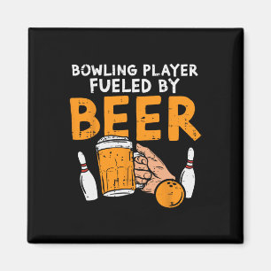 Bowling Player Fuelled Funny Sport Bowler Player T Magnet