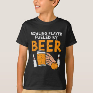 Bowling Player Fuelled Funny Sport Bowler Player T T-Shirt