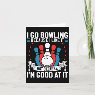 Bowling Player Lover Gag For Bowler Sport Fan Team Card