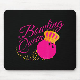 Bowling Queen  Fun Gift For Girls Bowlers Mouse Pad