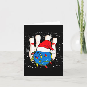 Bowling Reindeer Christmas Shirt Pajama Srt X-mas  Card