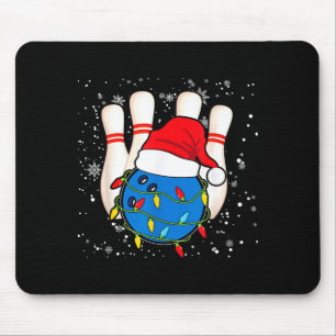 Bowling Reindeer Christmas Shirt Pajama Srt X-mas  Mouse Pad