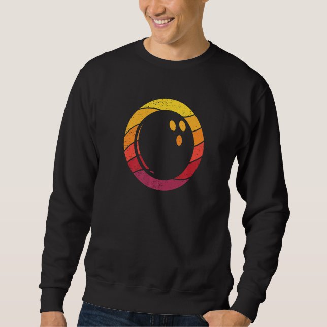 Bowling Retro Style Vintage Sweatshirt (Front)