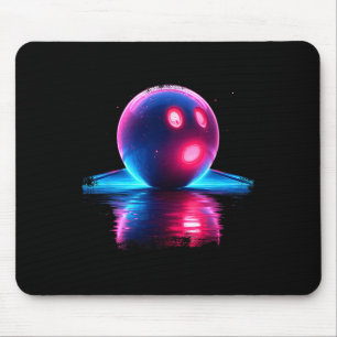 Bowling Retrowave Mouse Pad