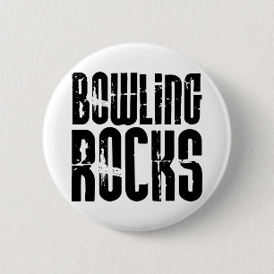 Bowling Rocks 6 Cm Round Badge