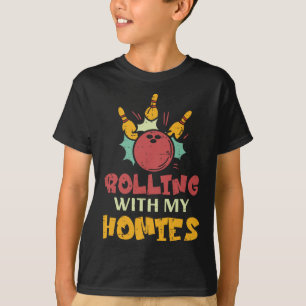 Bowling Rolling With Homies Family Matching Women T-Shirt