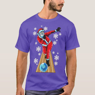 Bowling Santa Claus Bowler Team League Christmas T-Shirt