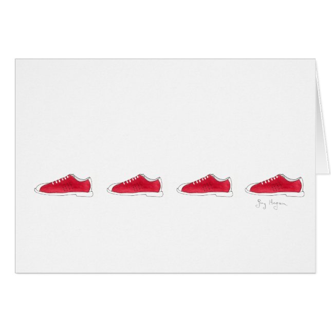 Bowling Shoes Cards (Front Horizontal)