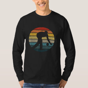 Bowling Silhouette On A Distressed Retro Sunset 2 T-Shirt
