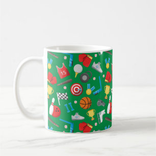 Bowling, Skating, Archery, Basketball, Boxing Fun Coffee Mug
