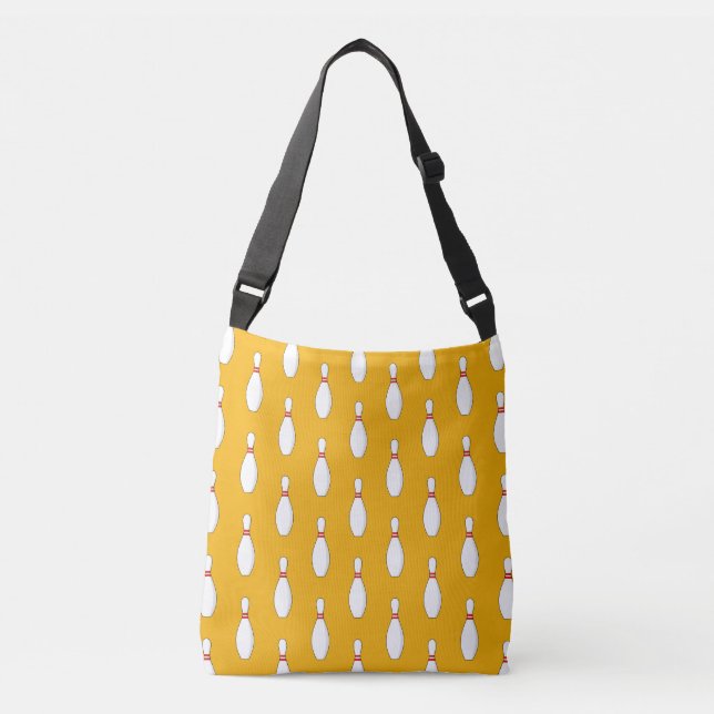 Bowling Skittle Pattern Crossbody Bag (Front)