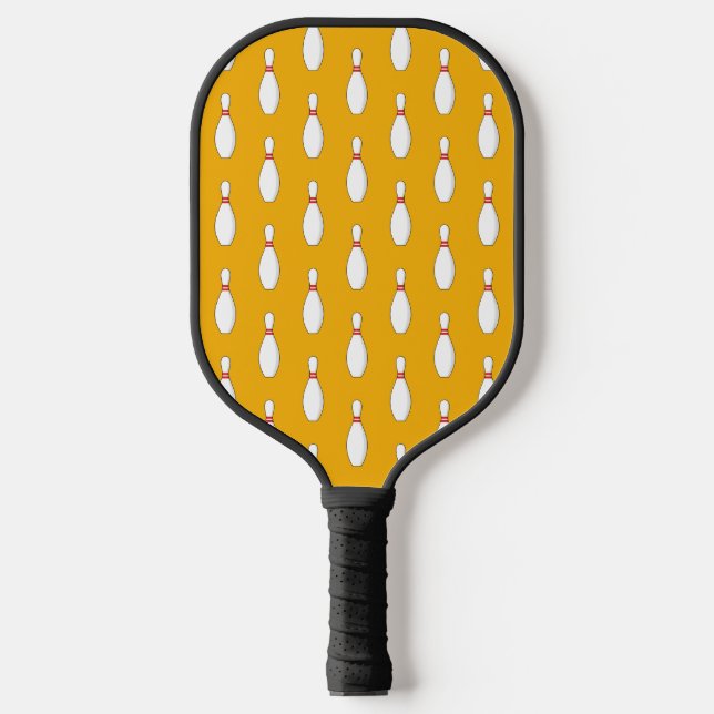 Bowling Skittle Pattern Pickleball Paddle (Front)