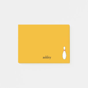 Bowling Skittle Personalise Post-it Notes