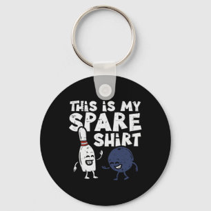 Bowling Spare Shirt Funny Bowler Women Kids Men Te Key Ring
