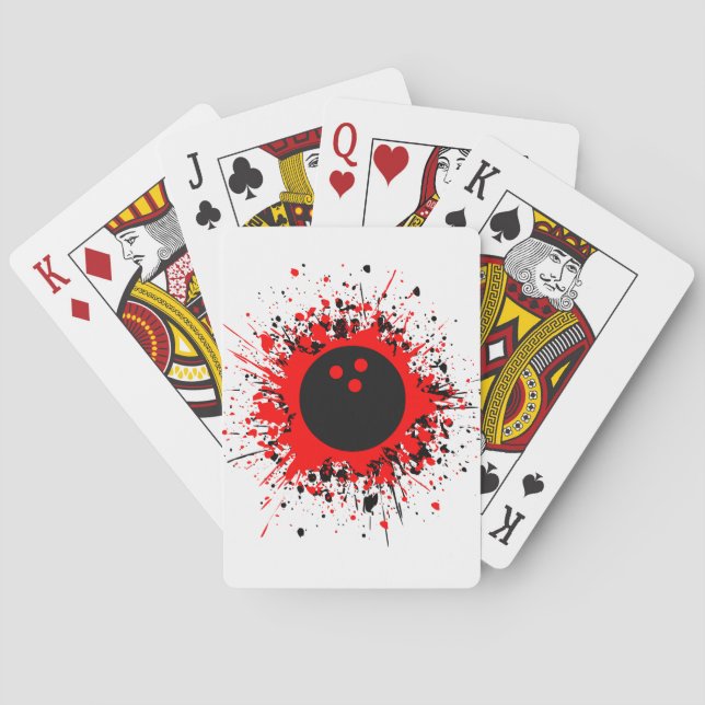 bowling splats playing cards (Back)