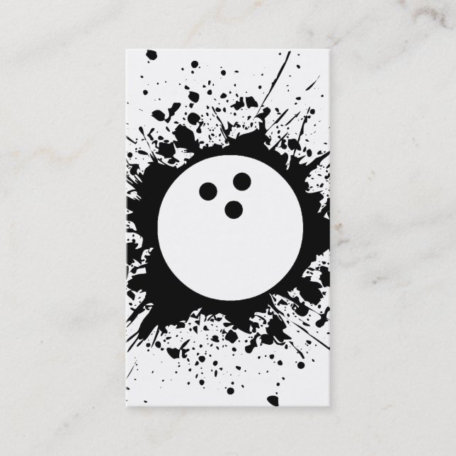 bowling splatz business card (Front)