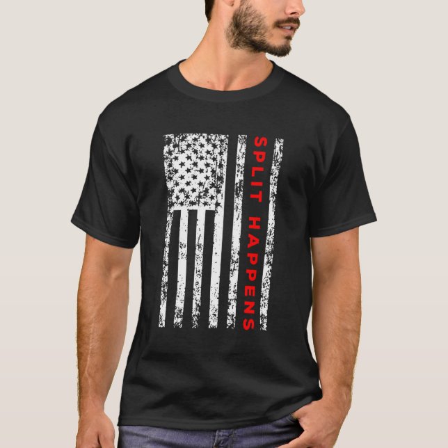 Bowling Split Happens T-Shirt (Front)