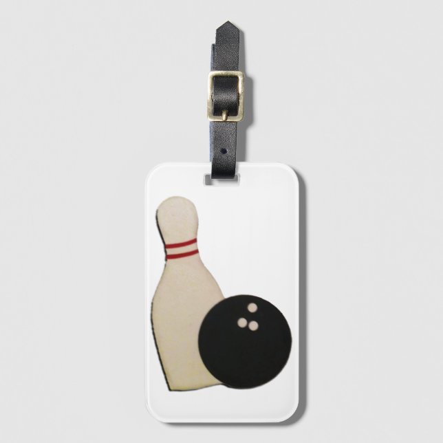 Bowling Sports Luggage Tag (Front Vertical)