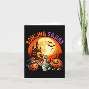 Bowling Squad Halloween Horror Equipment As Mummy  Card