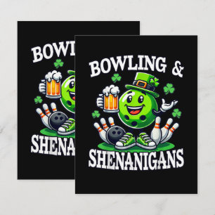 Bowling St Patrick's Day Shenanigans Card