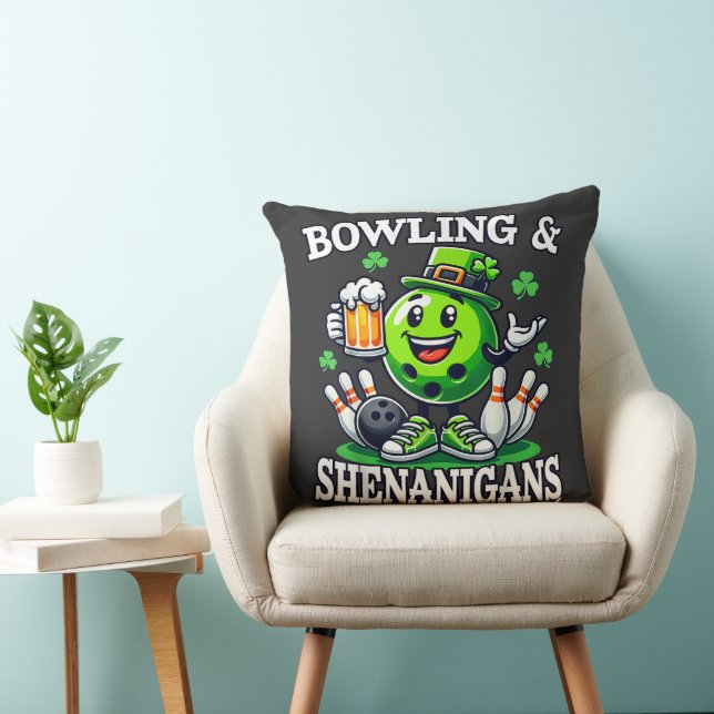 Bowling St Patrick's Day Shenanigans Cushion (Chair)