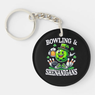 Bowling St Patrick's Day Shenanigans Key Ring