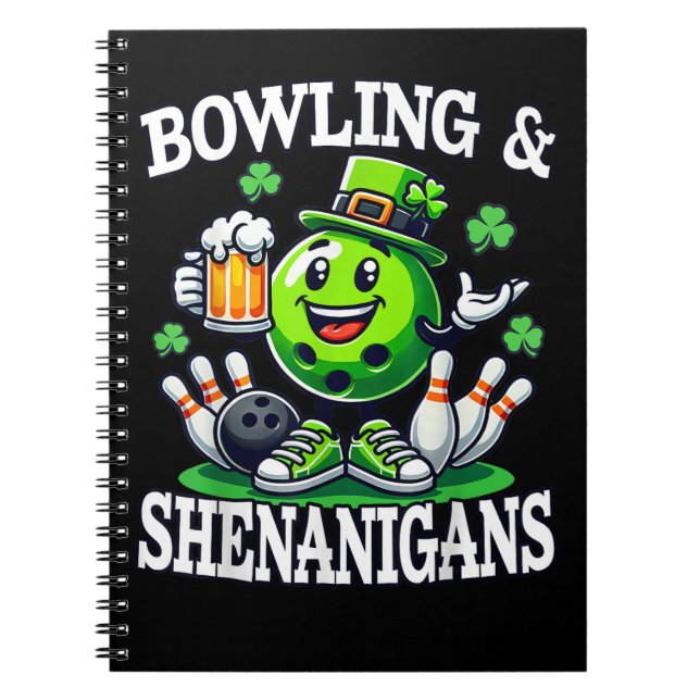 Bowling St Patrick's Day Shenanigans Notebook (Front)