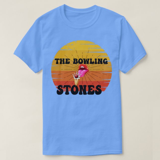 Bowling Stones Parody Funny Bowling  T-Shirt (Design Front)