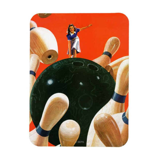 Bowling Strike Magnet (Vertical)