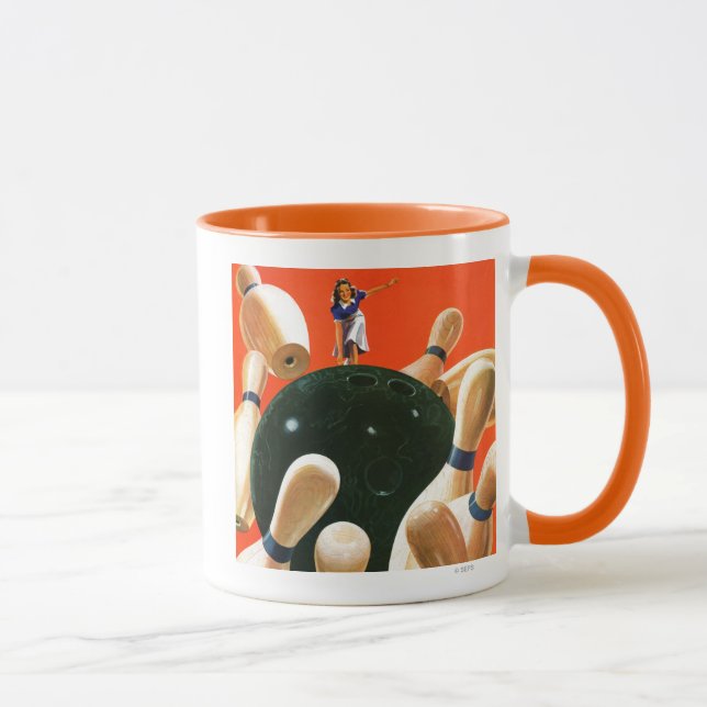 Bowling Strike Mug (Right)