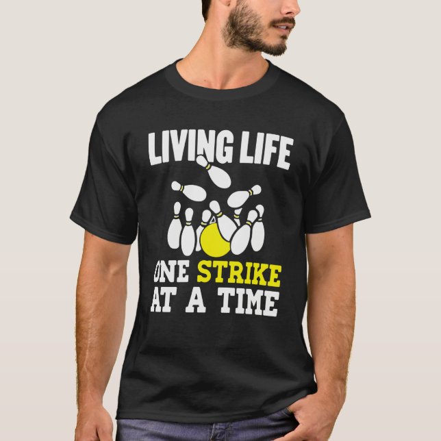 Bowling Strike Perfect Score Bowling T-Shirt (Front)